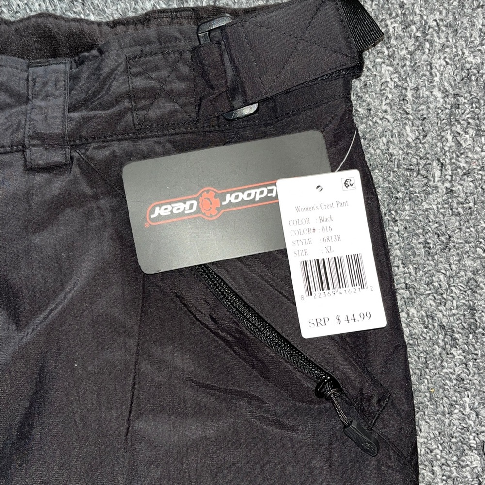 NWT Outdoor Gear Women’s Black Crest Snow Pants - Picture 3 of 5